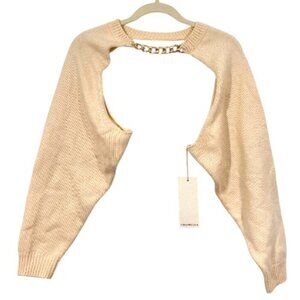 Pixie Market Bolero Shrug Cashmere Wool Blend One Size Ivory New